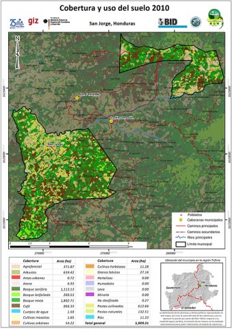 cobertura y uso del suelo san jorge honduras 2010